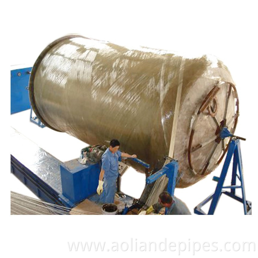 FRP GRP fiberglass storage water tank filament winding machine